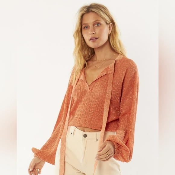 Amuse Society | Lurex Knit Long Sleeve Top - Picture 2 of 16